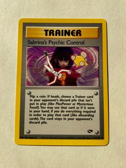 Pokemon Sabrina's Psychic Control - Gym Challenge (G2) - wotc - NM