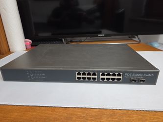16 port POE gigabit switch