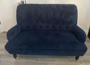 Navy Blue Loveseat