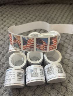 5x Rolls Of forever Stamps - REAL US Postage stamps - collectible + usable - 100 Stamps Per Roll! 
