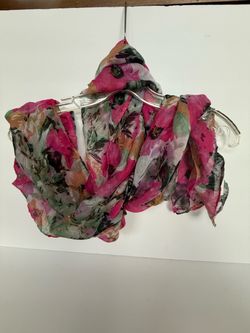 Floral Print Lightweight Scarf accessory
