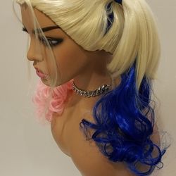 Short Mixed Colors Wavy Wig