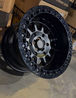 On sale. Valor 15x7 15x10 stagger Beadlock wheels black or machine for 24-27 can am Maverick R XRS 6 lug UTV SXS (We Finance)