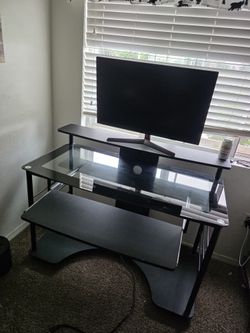 Desk, Xbox, Monitor