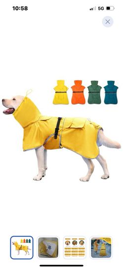 “New”Dog Raincoat W/hoodie(reflective(sz 7XL)”Waterproof “