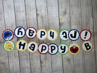 Sesame Street birthday banner