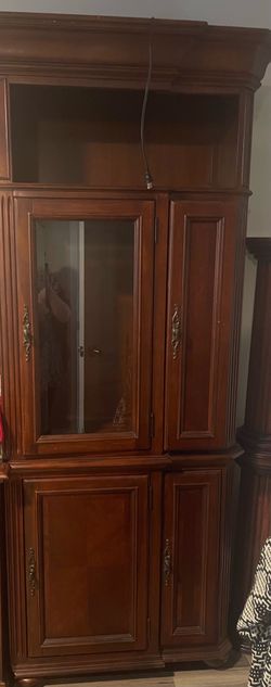 FREE.    Two curio cabinets