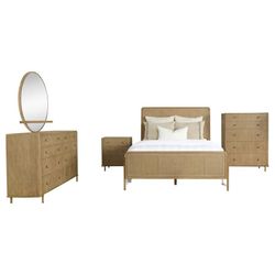 Queen Bedroom Set Modern Cane Wood / Juego de Cuarto Queen Moderno – Miami