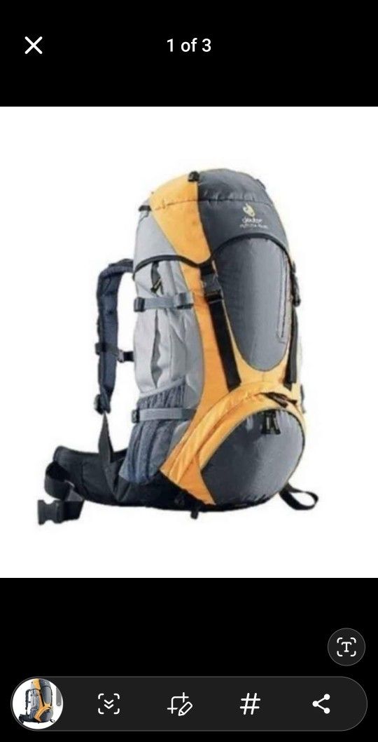 42-liter super tough backpack with air comfort!!!! NEW