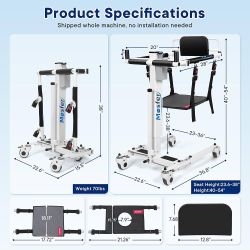 Brand New, Electric Lift Transfer Chair,Upgrade Electric Transfer Lift for Home 77459