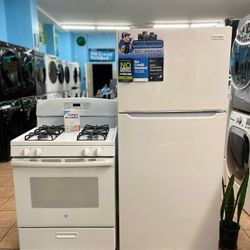 Frigidaire Refrigerator And GE Stove