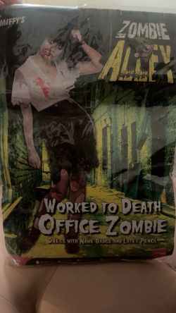 Worked To Death Halloween Costume(size 3-8)