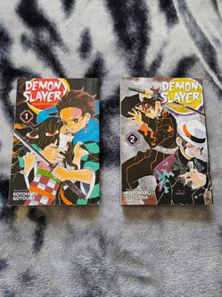 DEMON SLAYER MANGA BOOKS VOLUMES 1&2
SELLING TOGETHER NOT SEPARATELY 🚫