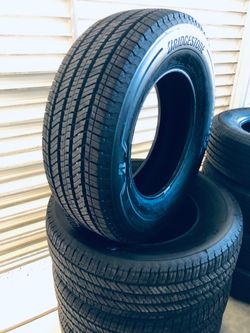 LT 265 70 R 18” Bridgestone Alenza 10 ply load E. As new take offs. $400. DOT 2025 off 2026 GMC EV 1500 Sierra  $400