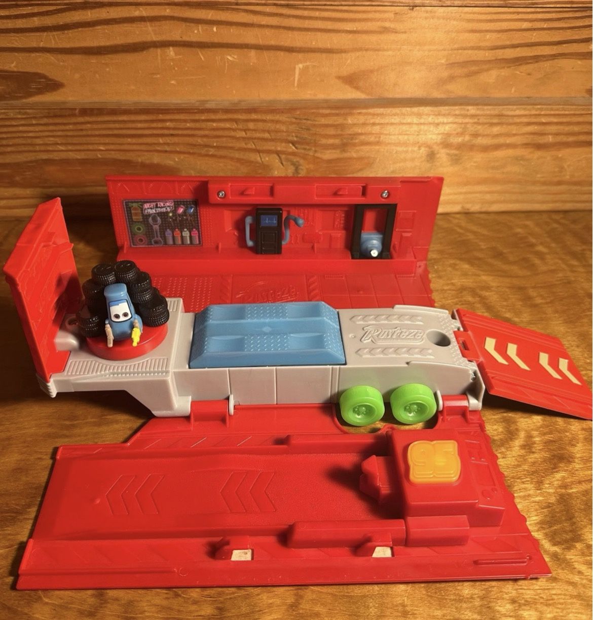 Disney Pixar Cars Glow Racers Mack Hauler Semi Truck Vehicle Trailor Only