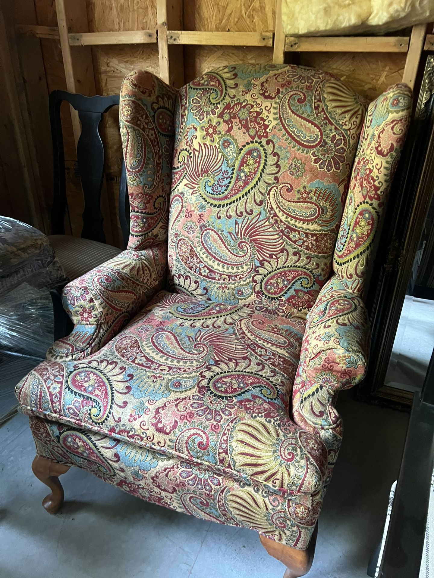 Vintage Wingback Statement Chair - Rare Design