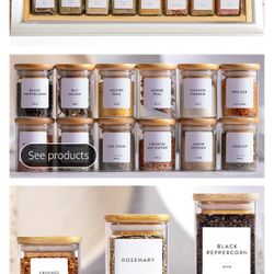 Spice Label Set (LARA MAID) 