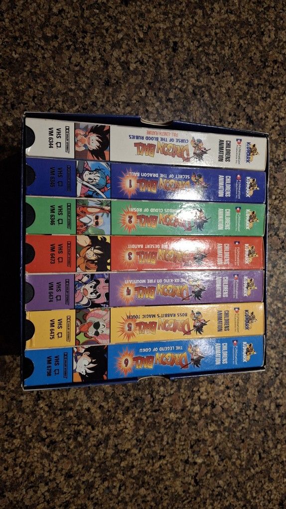 Dragonball The Saga Of Goku Vhs Collection 