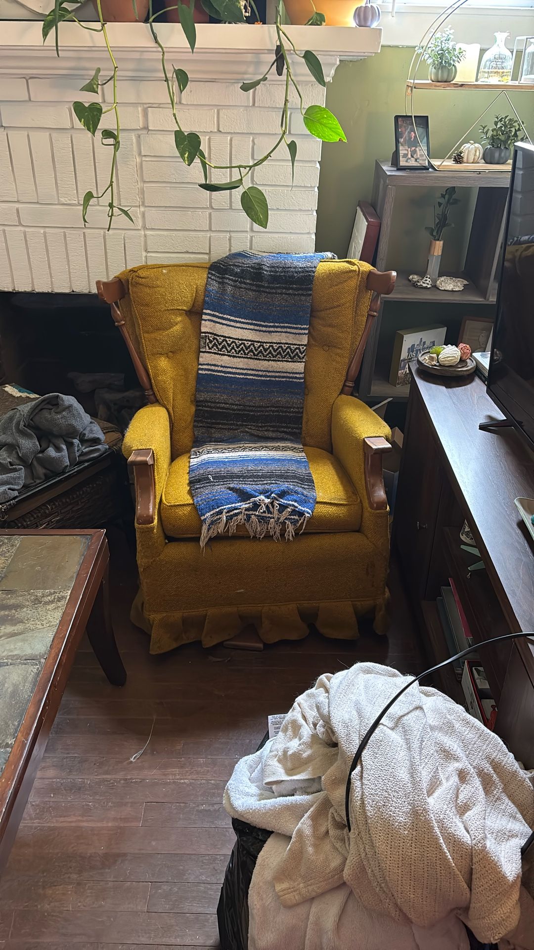 Yellow Swivel Chair