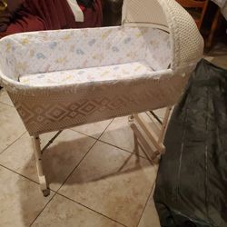 Vintage Baby Bassinet 