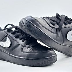 Nike Air Force 1 LV8 3 (GS) Swoosh Pack Black Silver AR7446-001 Size 7Y