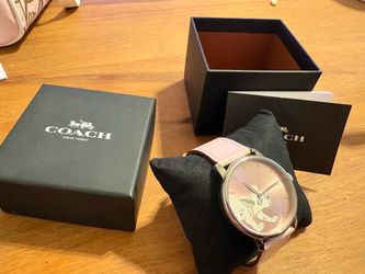 Coach limited edition, Disney Dalmatian, pink watch