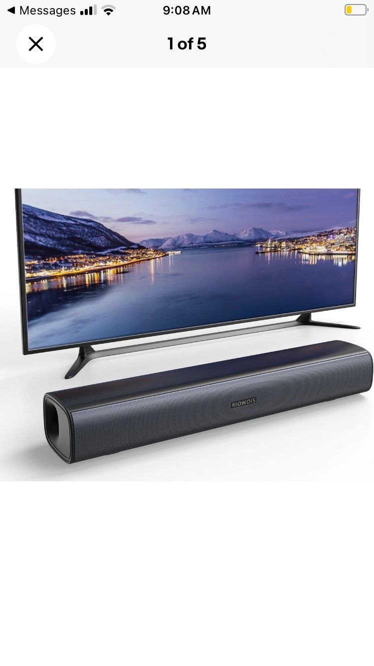 Sound Bar for Smart TV, Soundbar TV Speakers with Customized Bass Reflector, ...