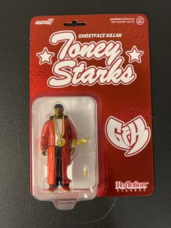 Super7 ReAction Ghostface Killah Tony Starks 3.75” Figure New