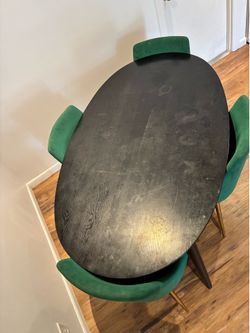 Modern Glam Dining Set with Mid-Century Styling
