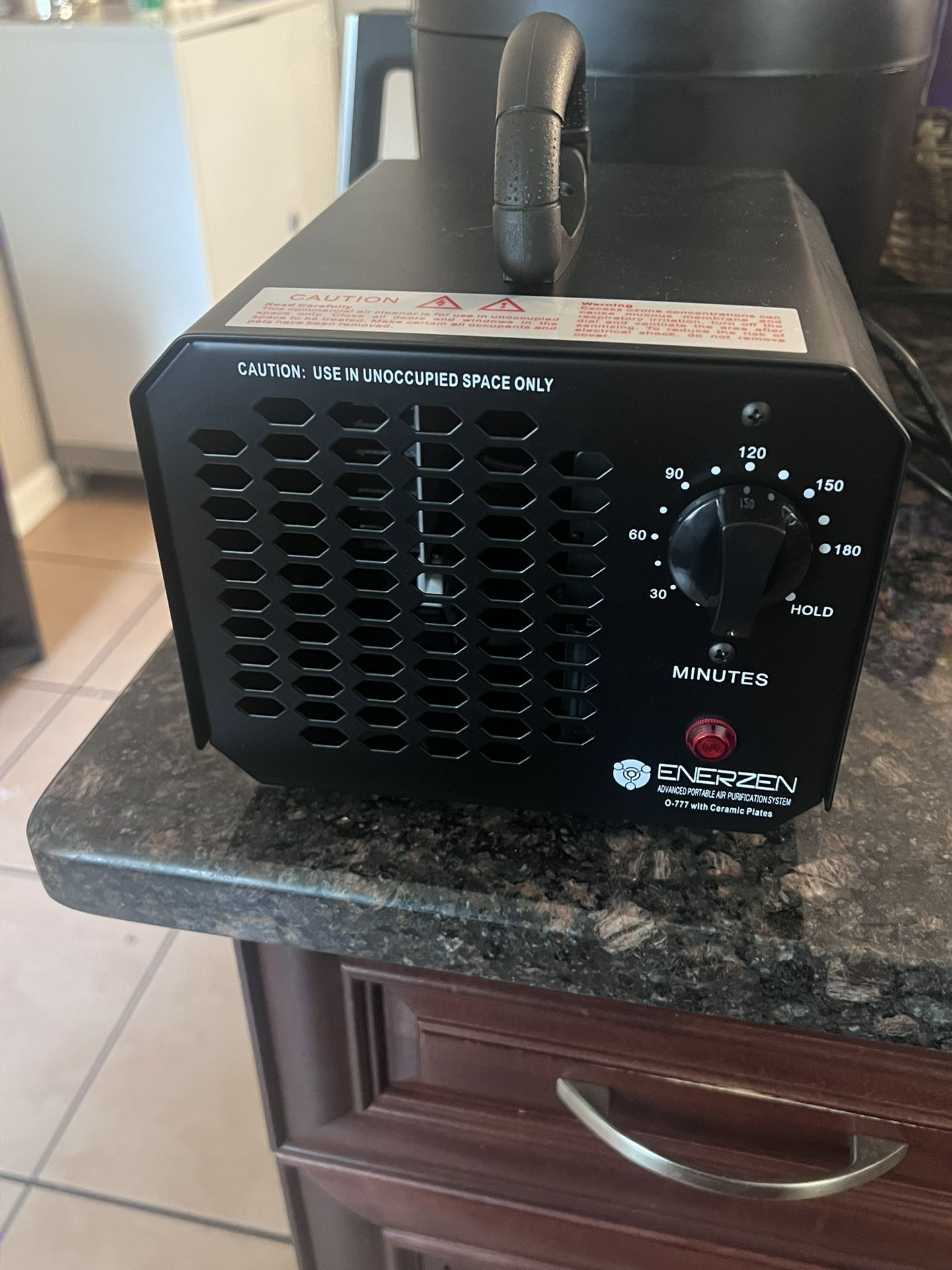 Enerzen Ozone Generator – Advanced Air Purifier (Black) – Brand New