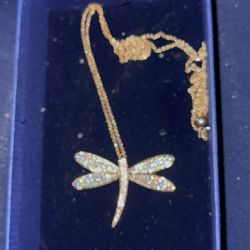 Beautiful Swarovski Butterfly Long Necklace 