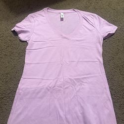 Light purple v neck