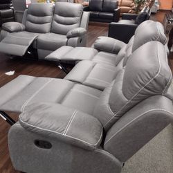 New Recliner Sofa And Loveseat Both