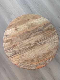 Natural Wood 36” Coffee Table
