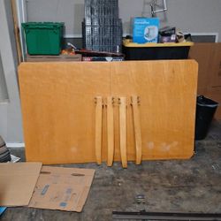 Solid Wood Drop-Leaf Dining Table - 71" x 42" Seats 6 - $200 Pickup Gilbert