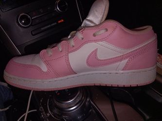 Pink and White Air Jordans