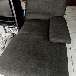 Dark Gray Storage Sectional Sofa – With Hidden Compartment