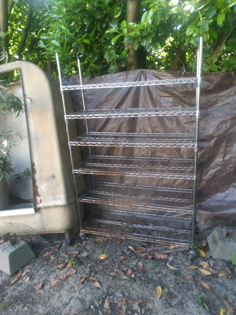 Metal 6 Shelf Storage