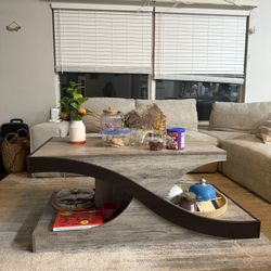 Furniture of America Modern Wood Vintage gray 48.43-in W x 19.72-in H Coffee Table