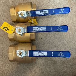 Milwaukee BA-475B 2-Piece Brass Ball Valve, 2"