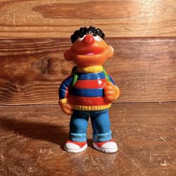 1980's Sesame Street Ernie PVS Figurine Toy SMALL Collectible