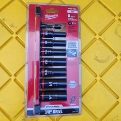 Milwaukee
SHOCKWAVE Impact Duty 3/8 in. SAE Deep Impact Rated Socket Set (8-Piece)