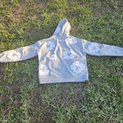 Gray denim tears hoodie 