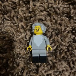 Grandma with raccoon close