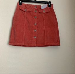 SO Junior Corduroy Button Front Mini Skirt size 1