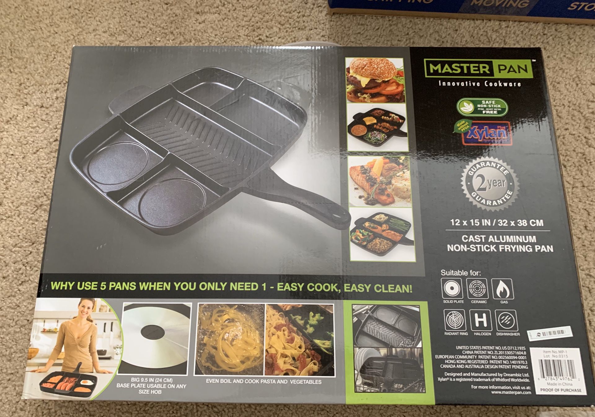 Master Pan Non-stick Divided Grill/Fry/Oven Skillet