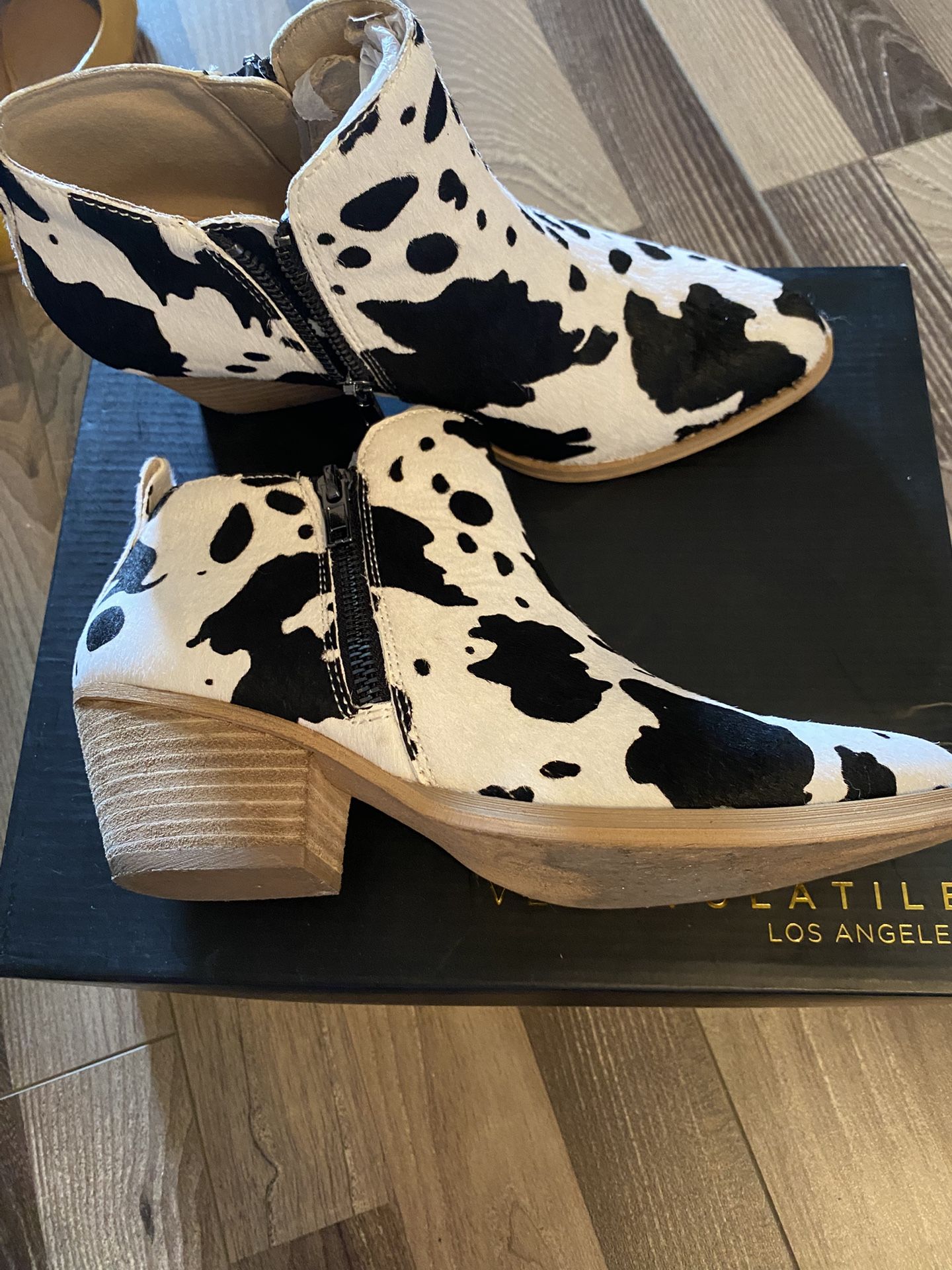 Cowhide Booties