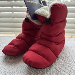NEW WITH TAGS— Madden Girl Red Slippers