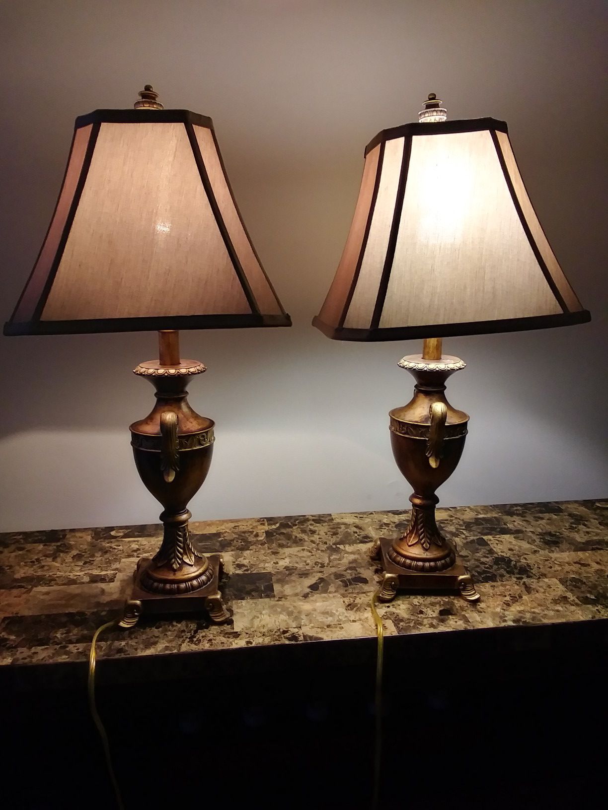 Gold lamps