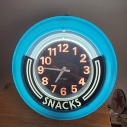 Wall Clock .neon  Nice For Mancave .works Great 
